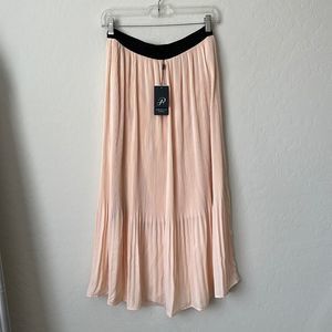 Woven Print Release Print Midi Skirt - XS